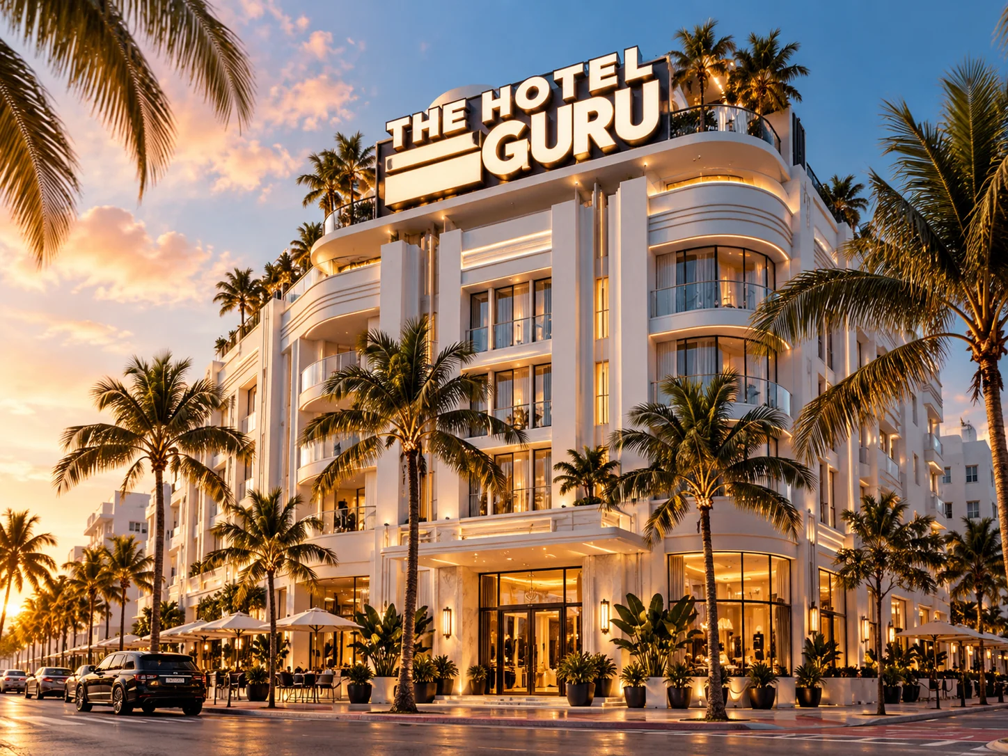 Boutique hotel exterior representing hotel payment processing